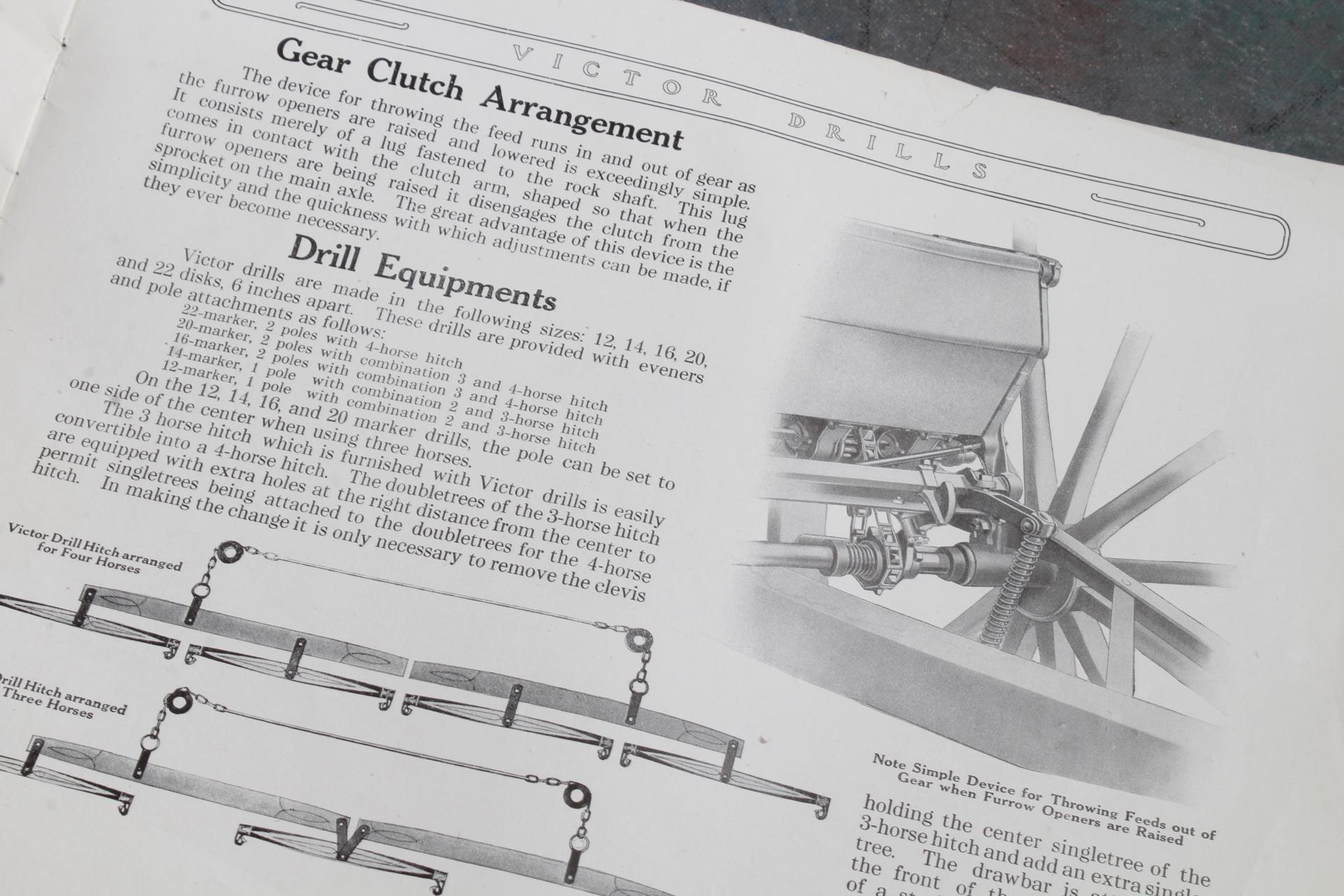 Vintage International Harvester Victor Drills Single and Double Disk Owners Manual