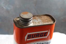 Vintage Surge Vacuum Control Fluid Advertising Can 1 Pint Size