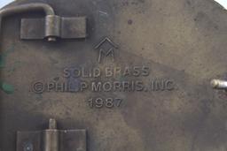 1987 Brass Marlboro Long Horn Steer Belt Buckle