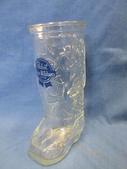 Pabst Blue Ribbon Beer Glass Boot 1 Pint (appx) Mug