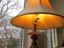 Lamp with Amber Accents