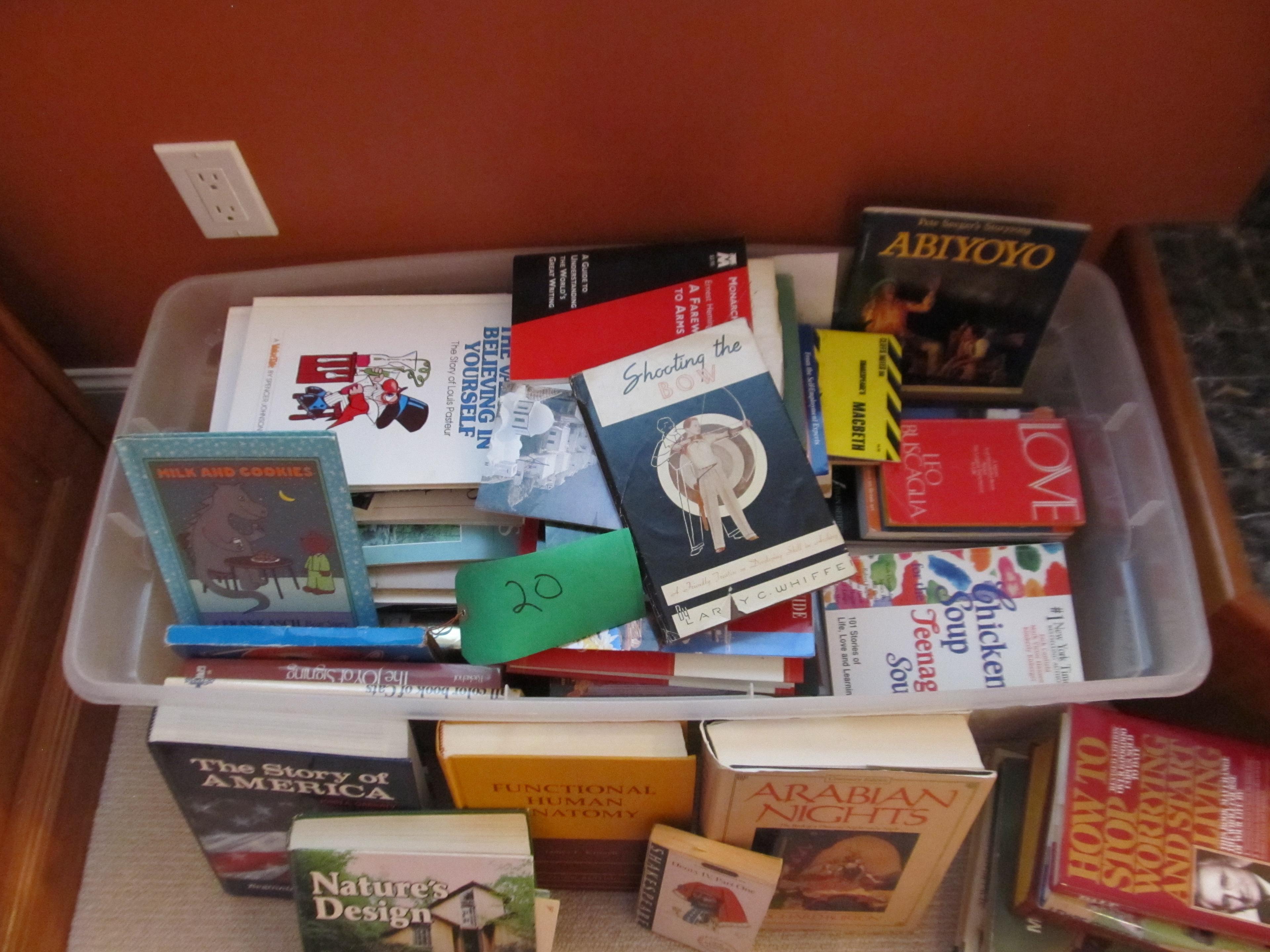 Large Tote of Books