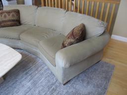 Tan Micro suede couch