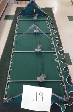 Canvas Canopy with lights (Interior mount) 8 feet long  Hunter Green