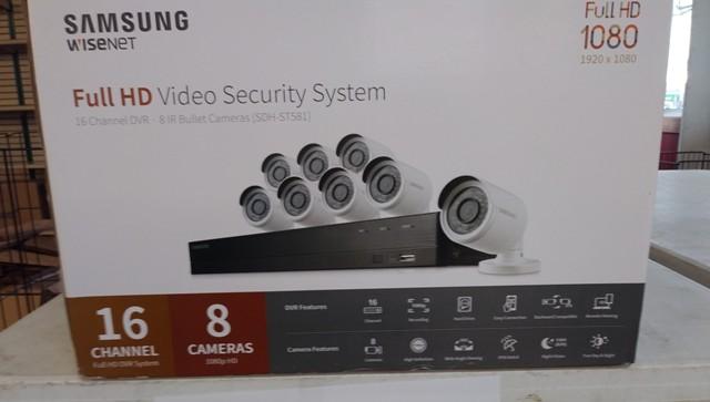 Samsung Wisenet Full HD Video Security System – 8 Camera – 16 Channel – New