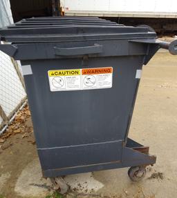 Garbage Dumpster 1.25 cu. Yard  58" x 32" x 32"  Recently totally refurbished, excellent condition.