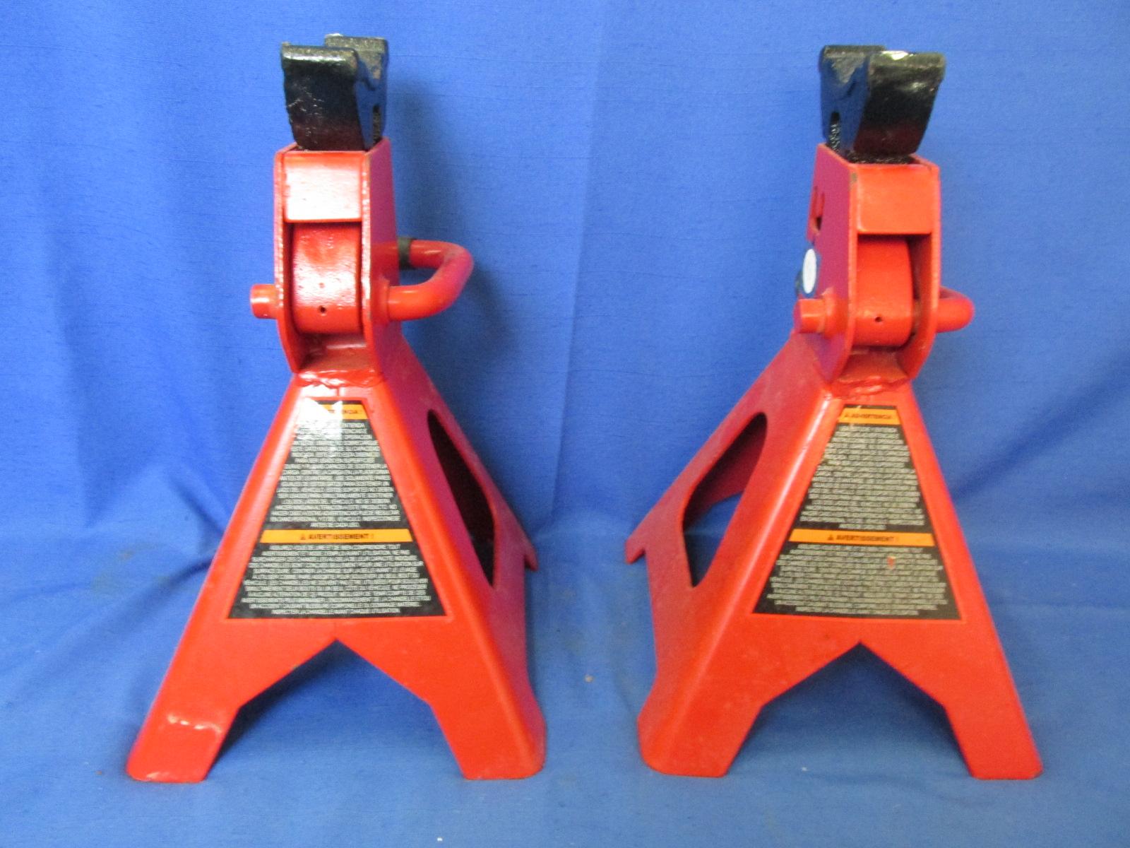 Torin Big Red Jacks 3 Ton Jack Stands Pro Series Pair – Very Good Used Condition