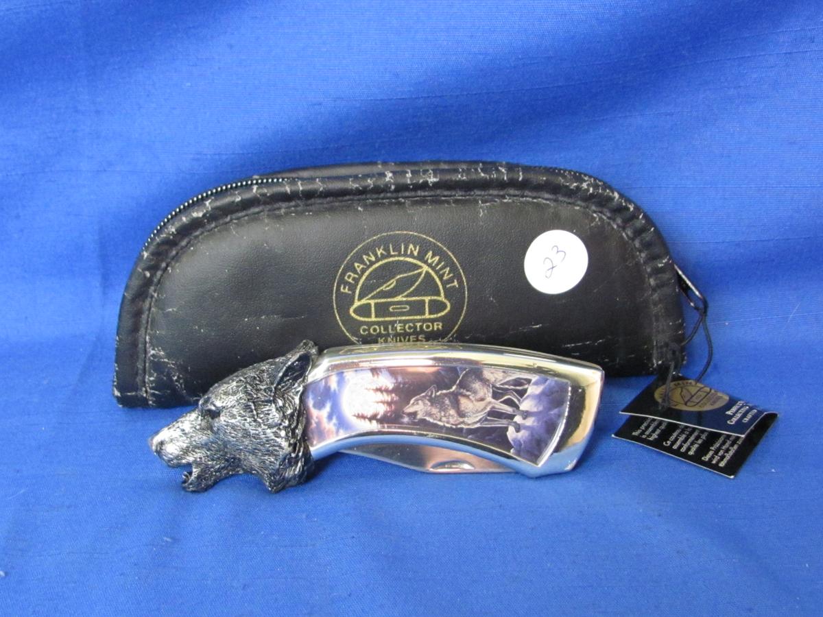 Franklin Mint Wolf Folded Knife