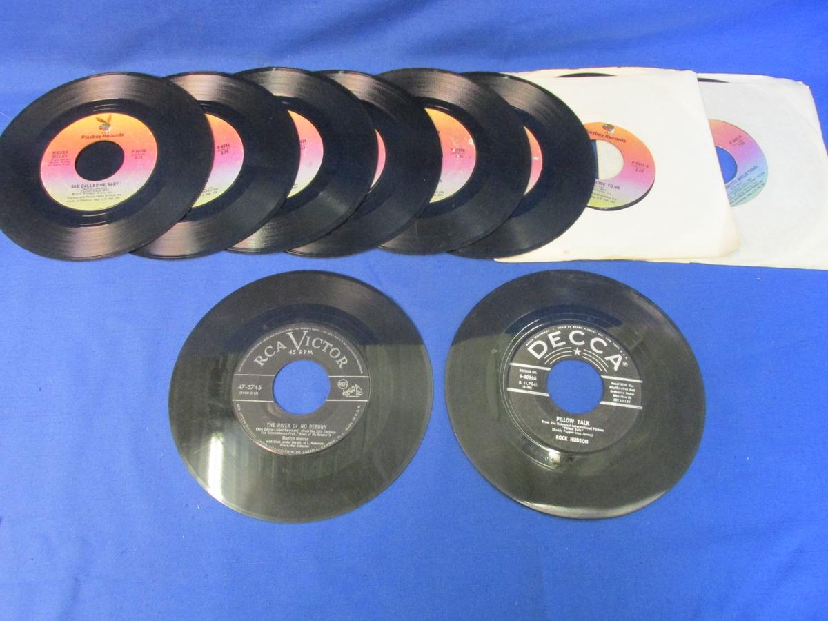 Marilyn Monroe Record:The River of No Return,  Rock Hudson Pillow Talk,  &  8 Playboy 45