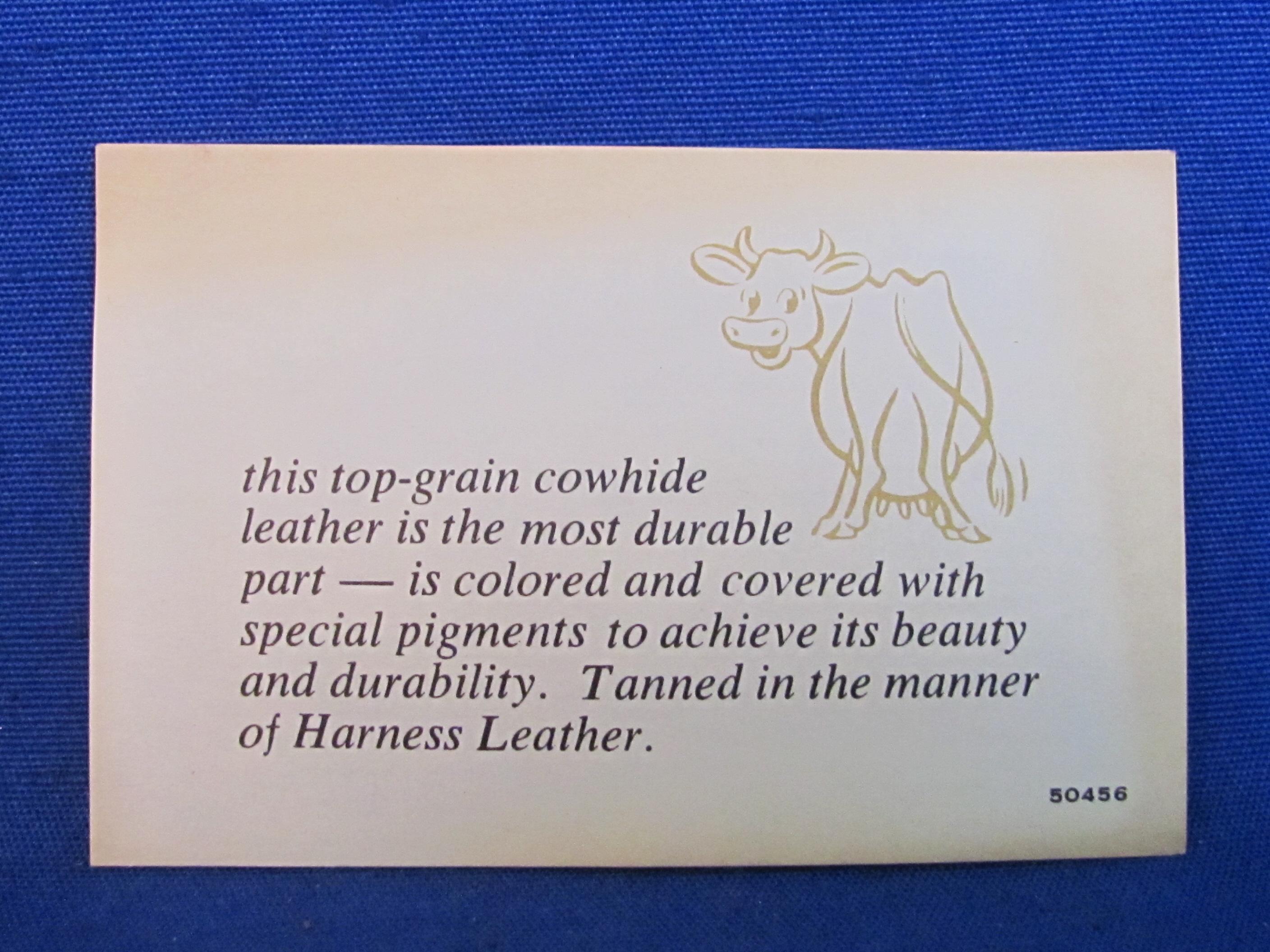 Lord Buxton Convertible Wallet – Top-Grain Cowhide Leather – In Box – New Old Stock