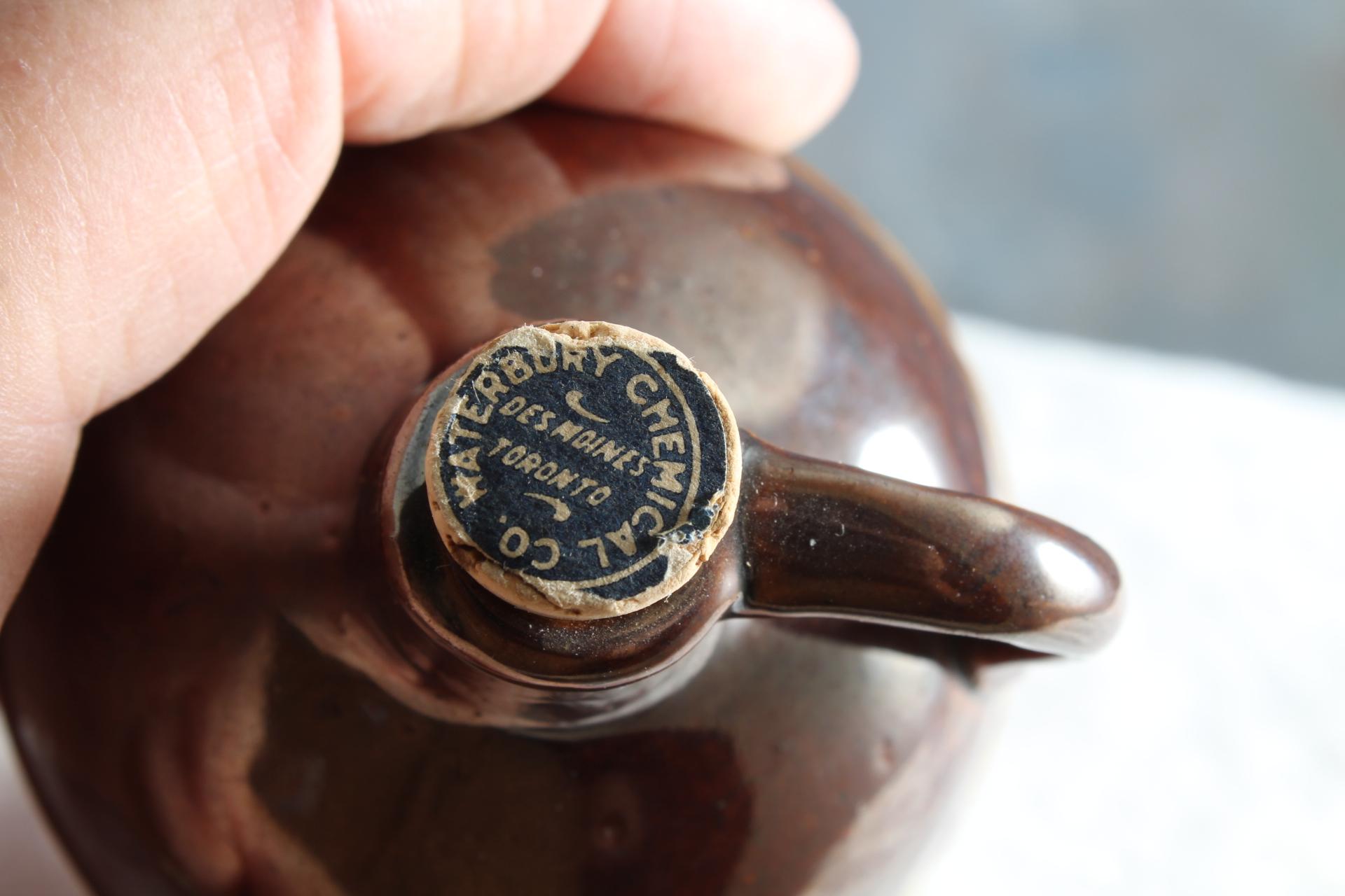 Red Wing Advertising Mini Jug Waterbury Chemical co. Des Moines Iowa & Toronto