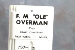 Vintage Skelly Oil Advertising Thermometer Red Wing, Minnesota