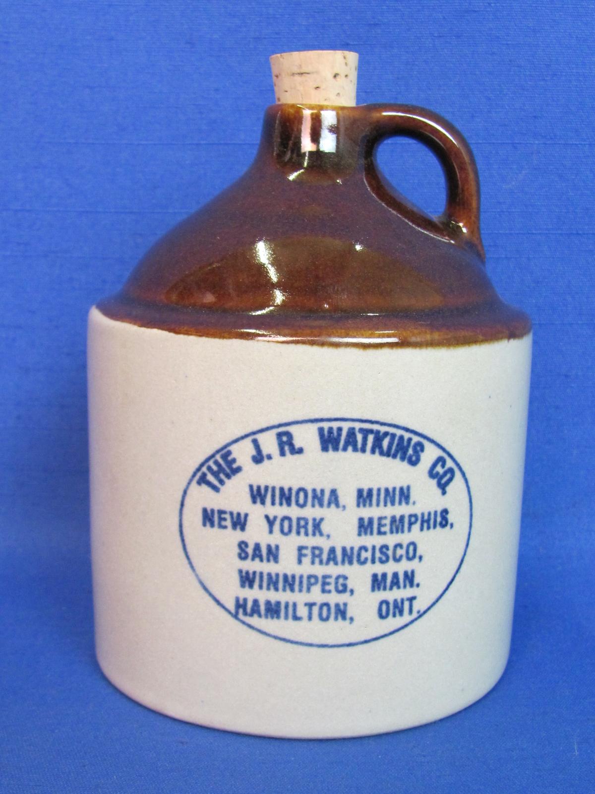 Stoneware Jug – 1999 Watkins Collector's Club, Winona MN – Red Wing Stoneware Co