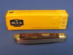 Buck 382 Folding Knife in Box with Paper – Trapper – 3 1/2” Long folded
