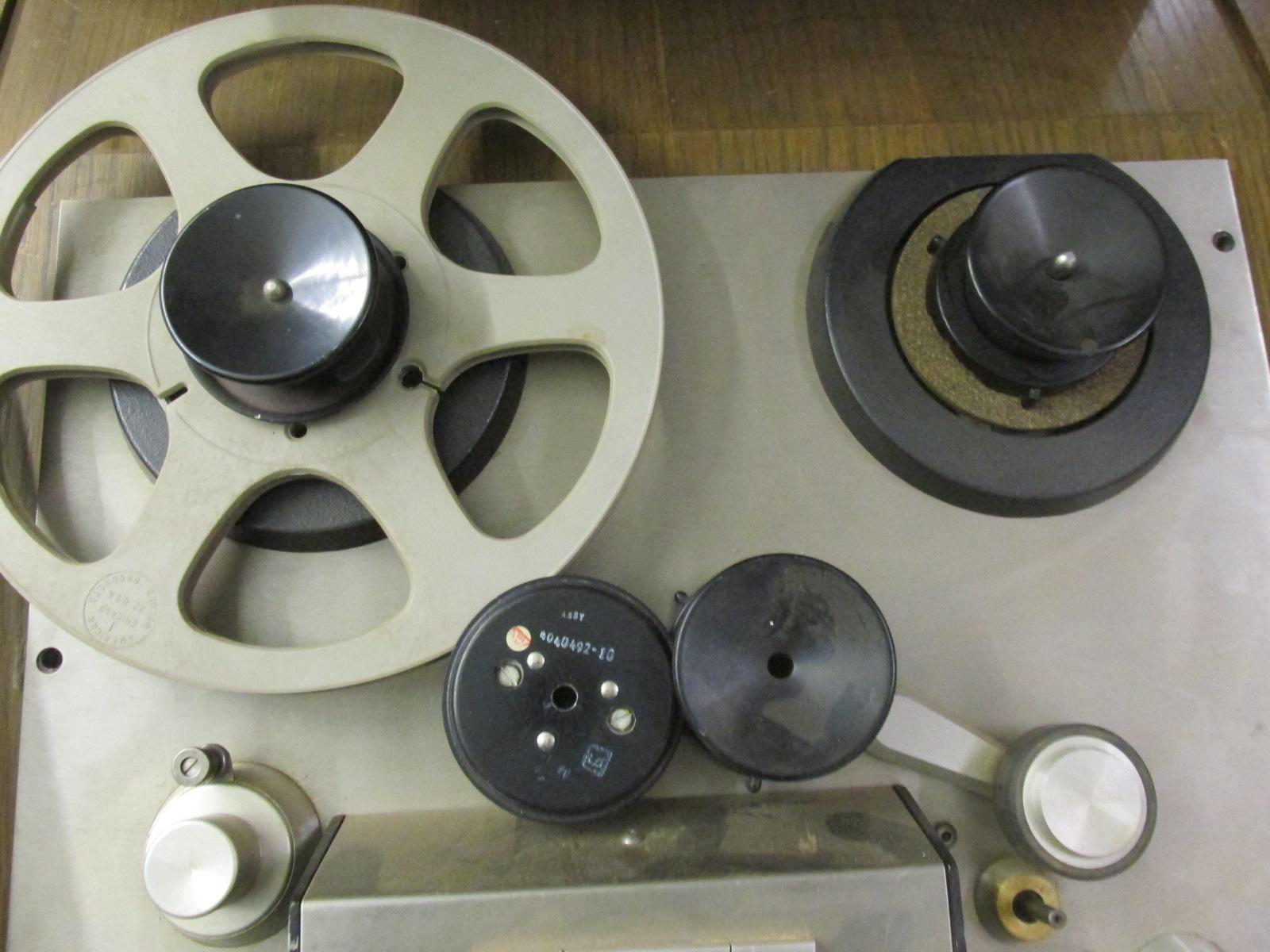 Ampex Reel To Reel Tape Recorder In Wheeled Cart - Tagged Mayo Clinic Property -