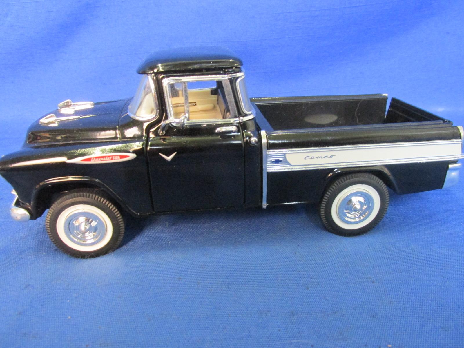 2 Model Automobiles: 1/34 1940 Ford 5 Window Coupe & 1/28 1957 Chevy Cameo Pick-up