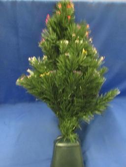 XMAS – 32 Inch Indoor Fiber-Optic Green Tree (Female) – Constantly Changes Color