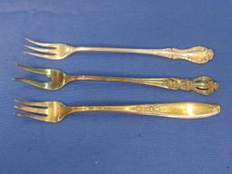 Mixed Lot of Vintage Silverplate Flatware: Spoons, Forks, Relish Forks