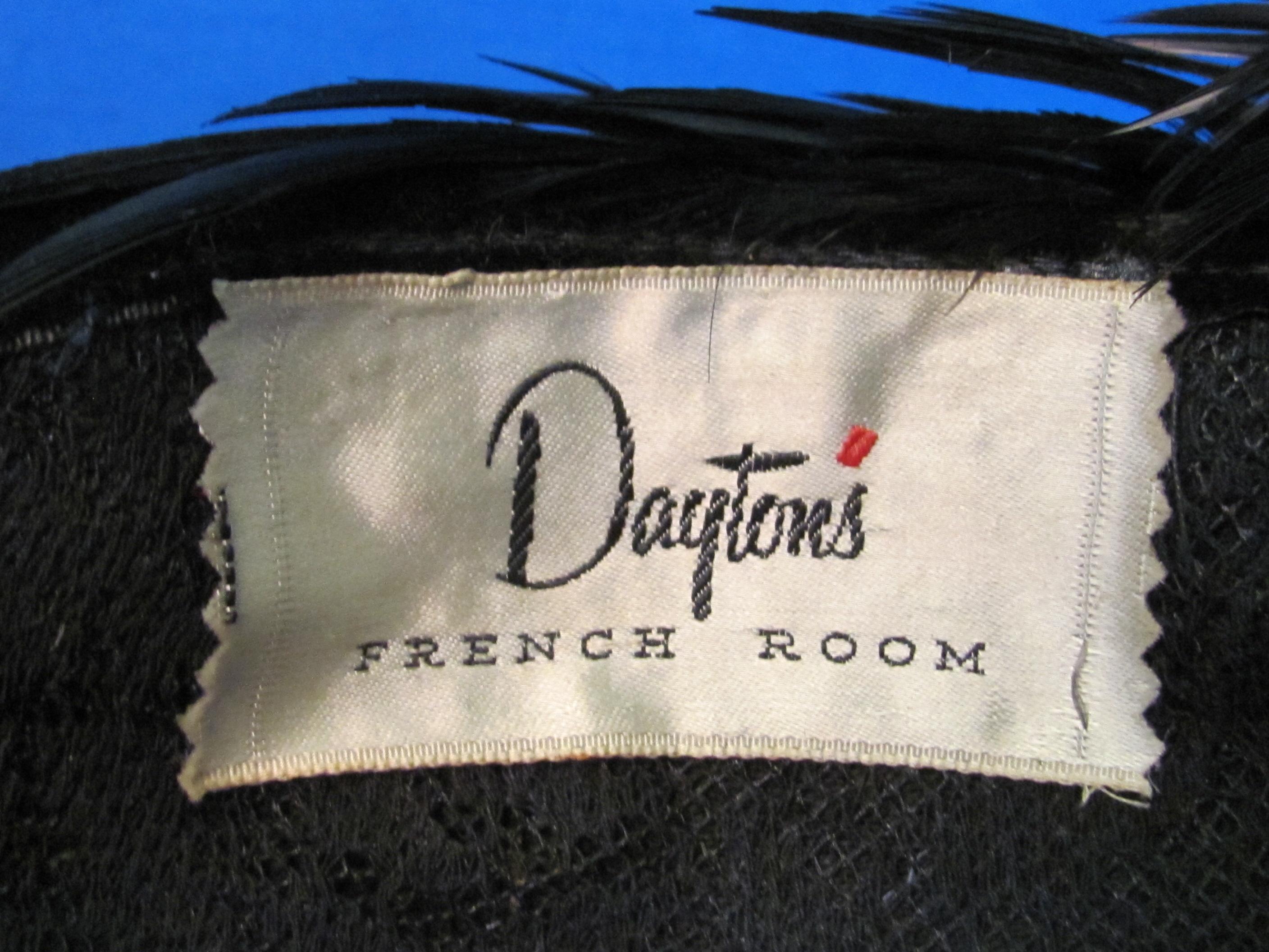 Vintage Black Feather Hat – From Dayton's French Room