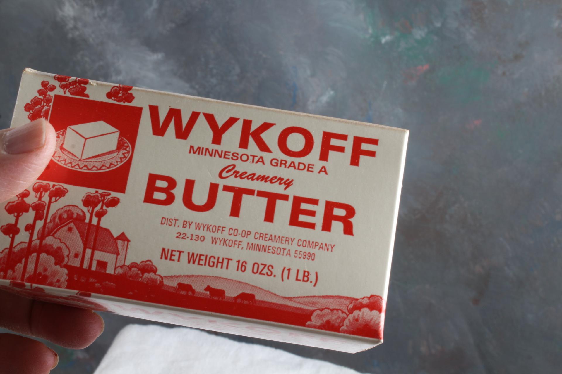 2 Vintage Wykoff Minnesota Butter Boxes & 1 Vasa Minnesota Butter Box