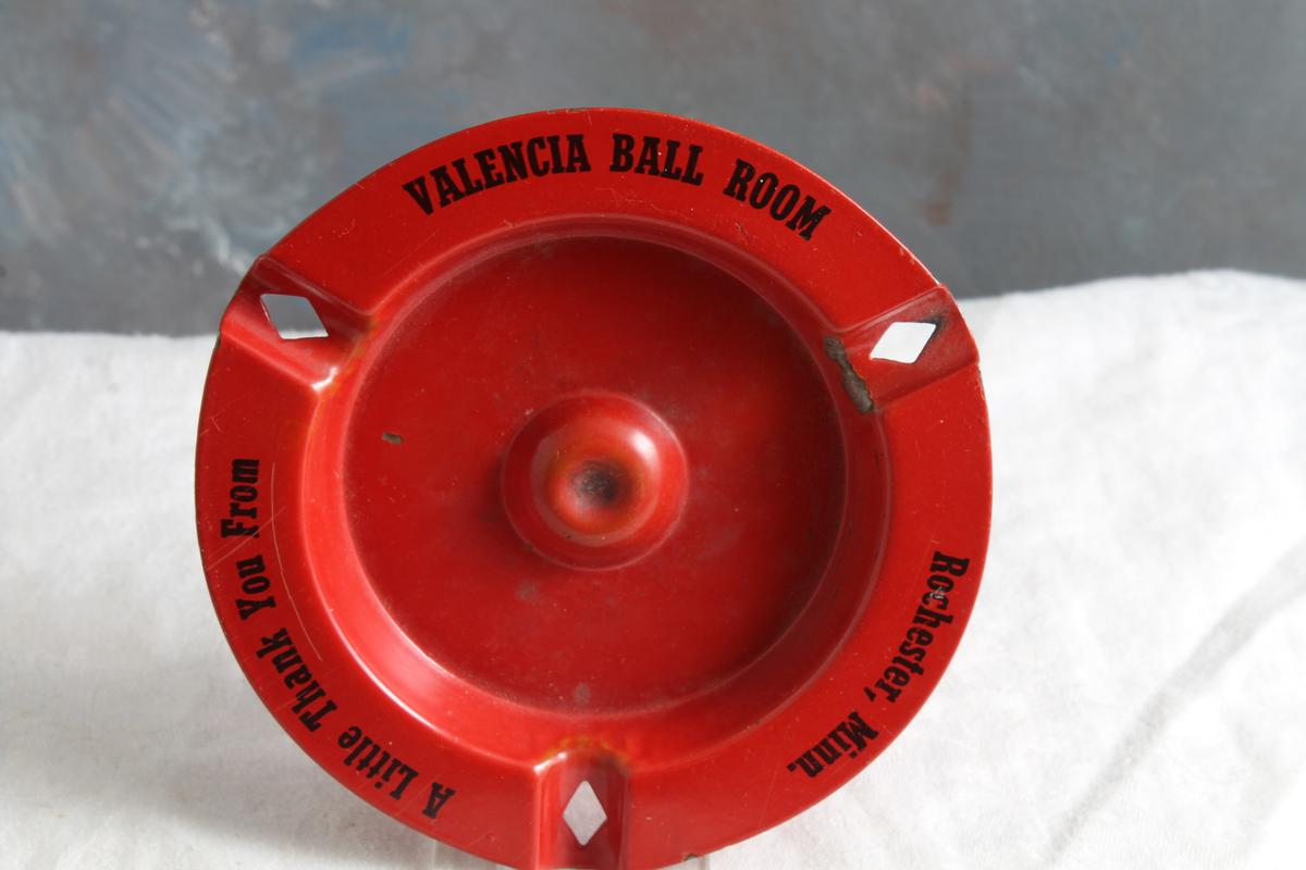 Vintage Valencia Ball Room Rochester Minnesota Metal Ashtray