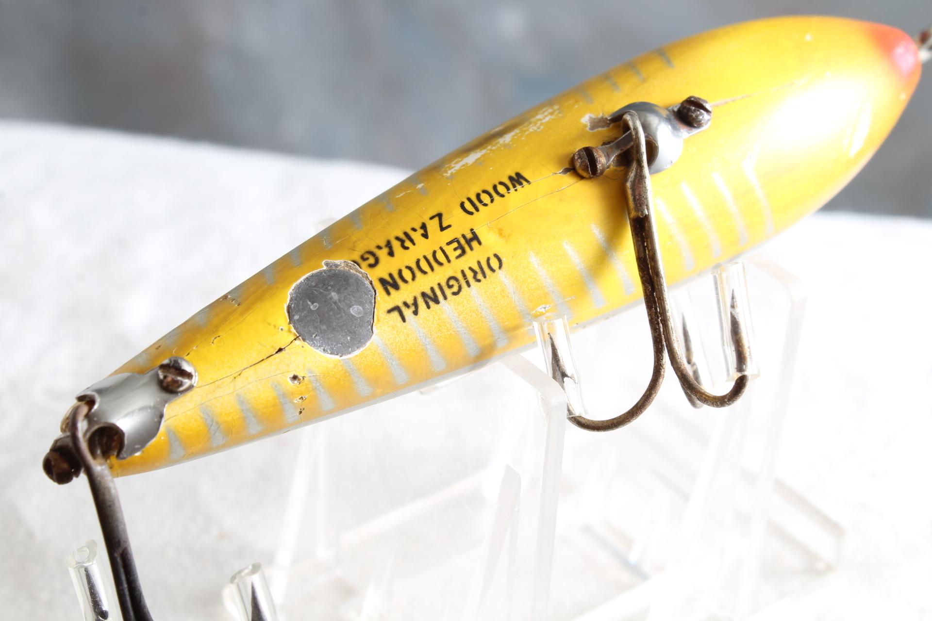 Vintage Heddon Wood Zaragossa Fishing Lure