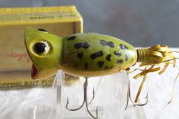 Vintage Fred Arbogast Hula Popper Fishing Lure in Box with Paper