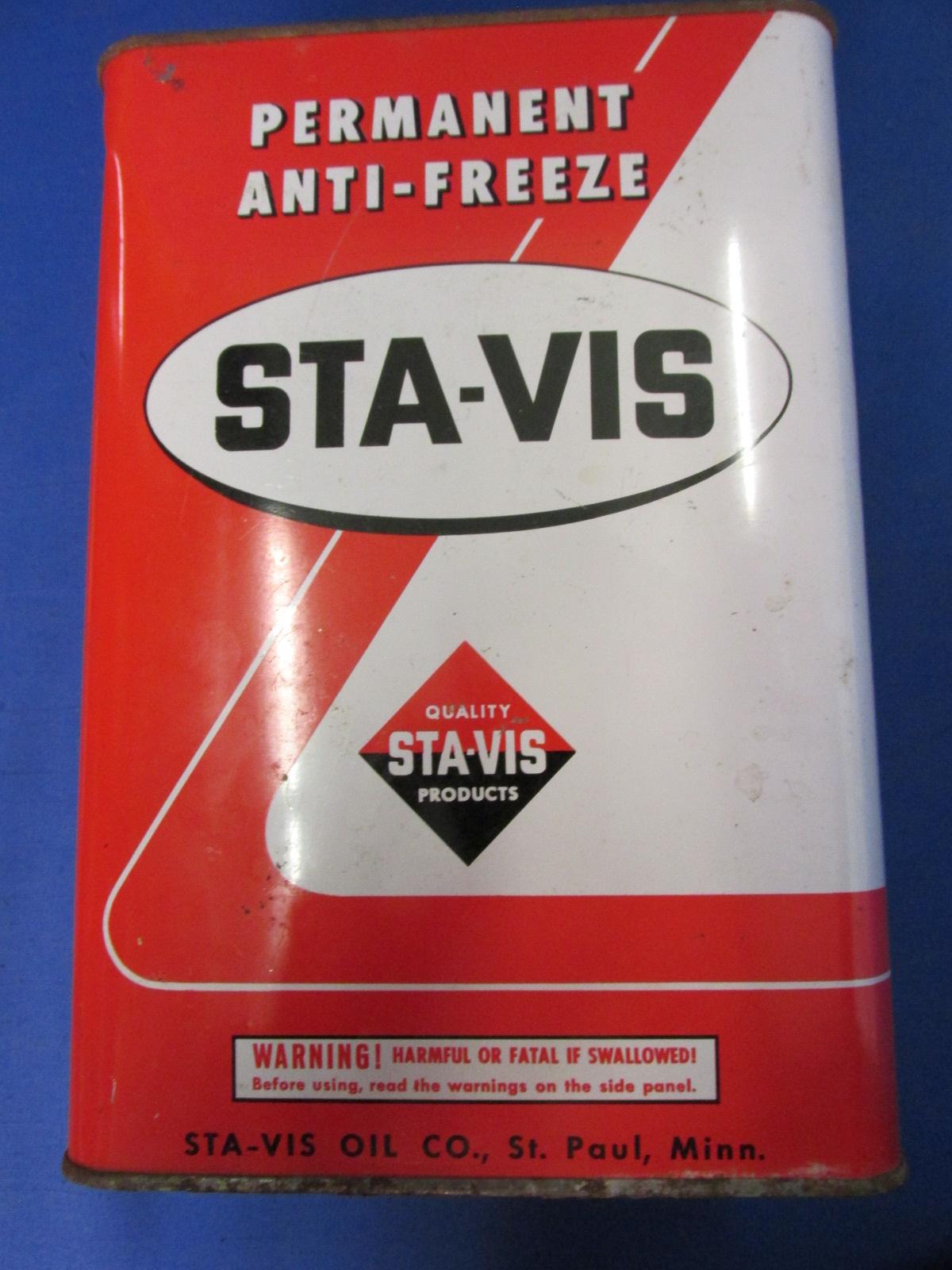 Vintage Atlas Perma Guard , Durex, & Sta-Vis Anti-freeze Tins