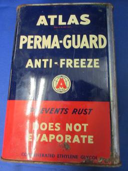 Vintage Atlas Perma Guard , Durex, & Sta-Vis Anti-freeze Tins