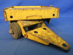 Vintage Tonka Highway Spread Pack Trailer Yellow 1960's  10” L, Box 6 ¼ x 5 1/4” x 3” T