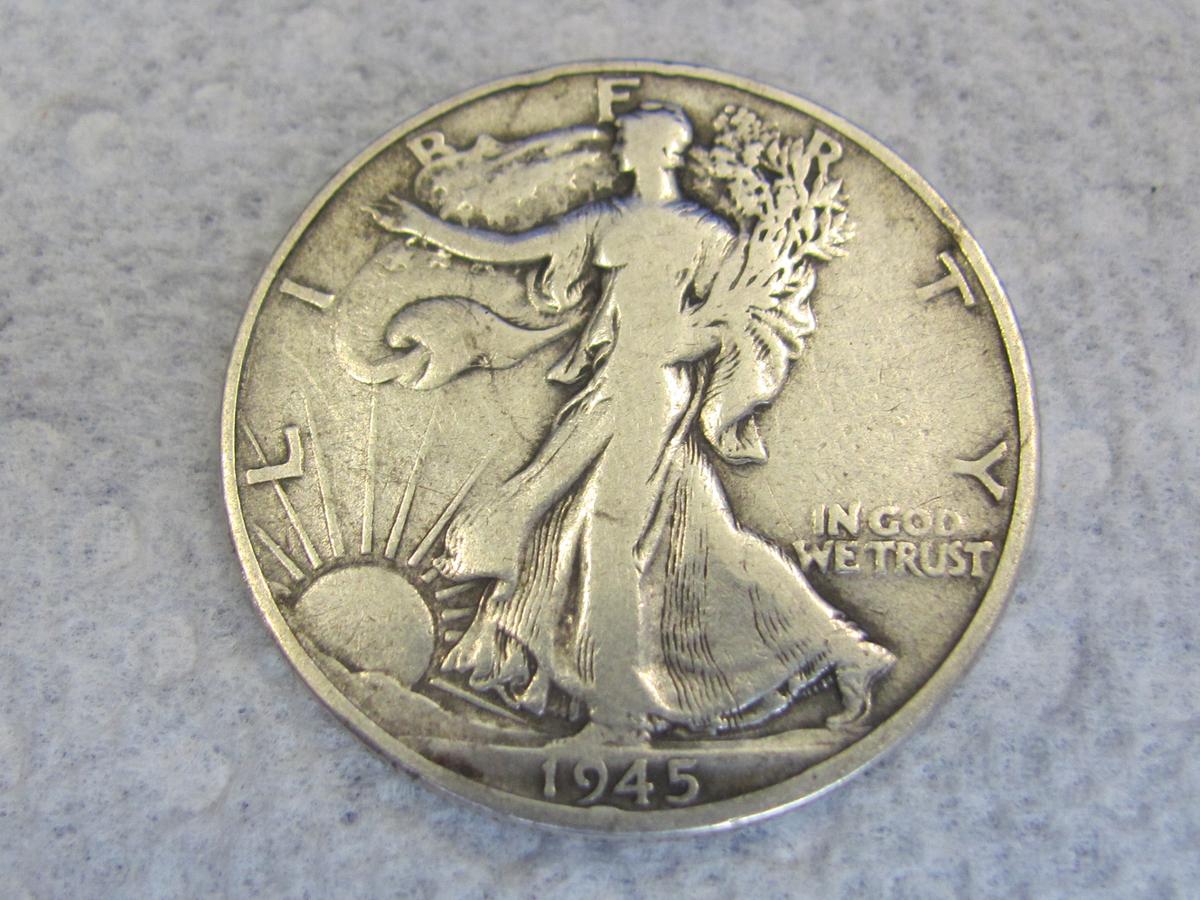 1945-S Walking Liberty Half Dollar – 90% Silver