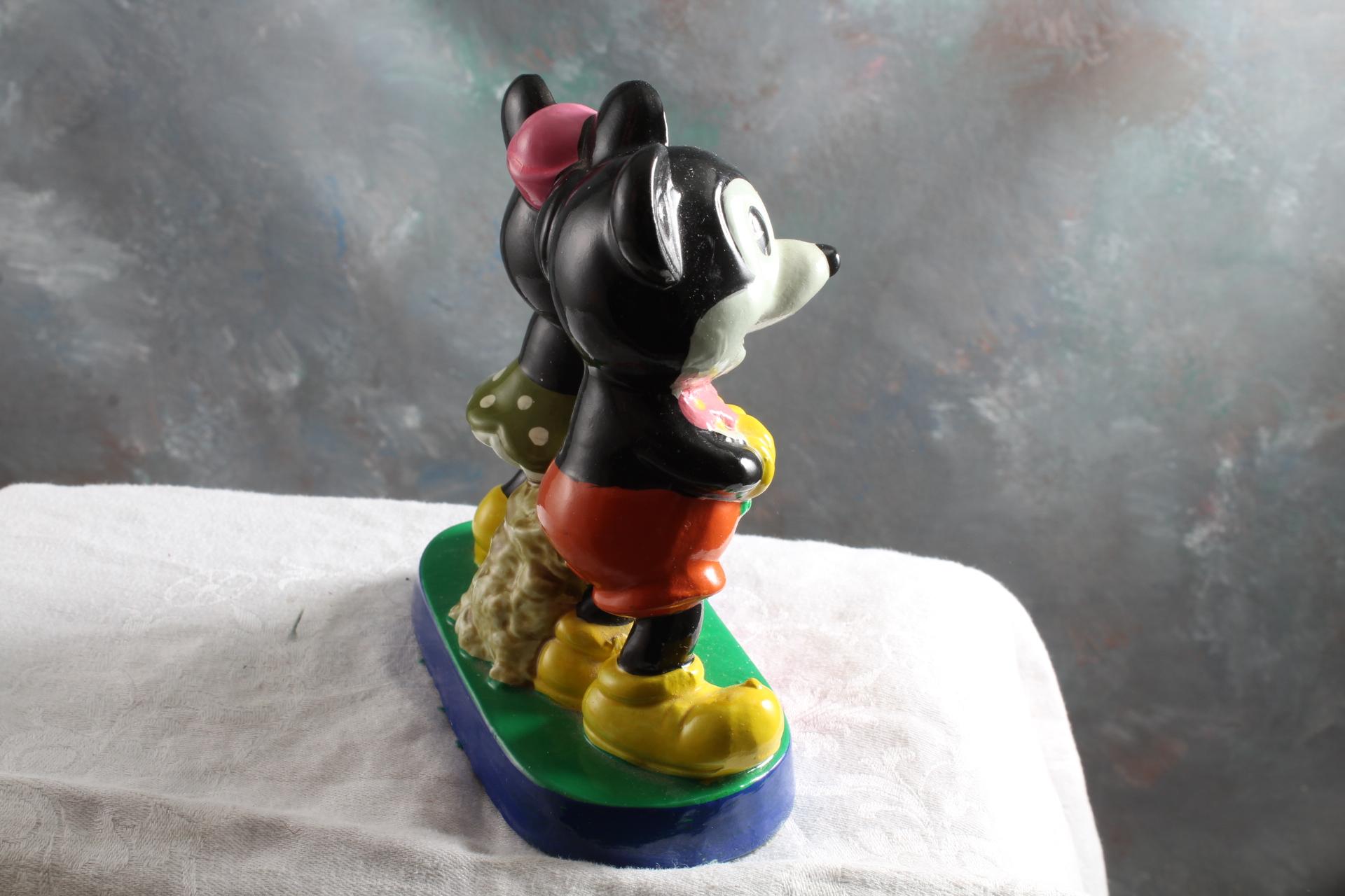 Walt Disney Productions YOU'RE SWELL Mickey & Minnie Mouse Figurine 5" Tall