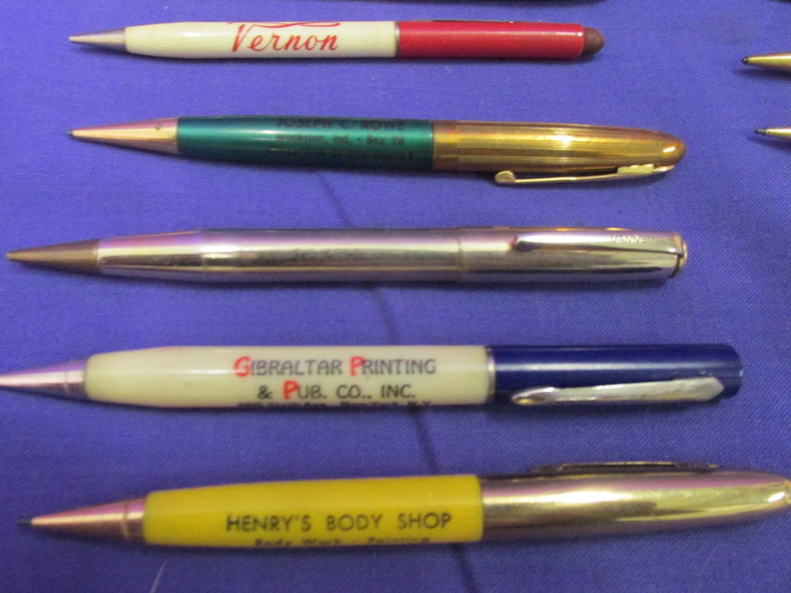 Appx 150 Vintage Mechanical Pencils w/ MN & Iowa Advvertising