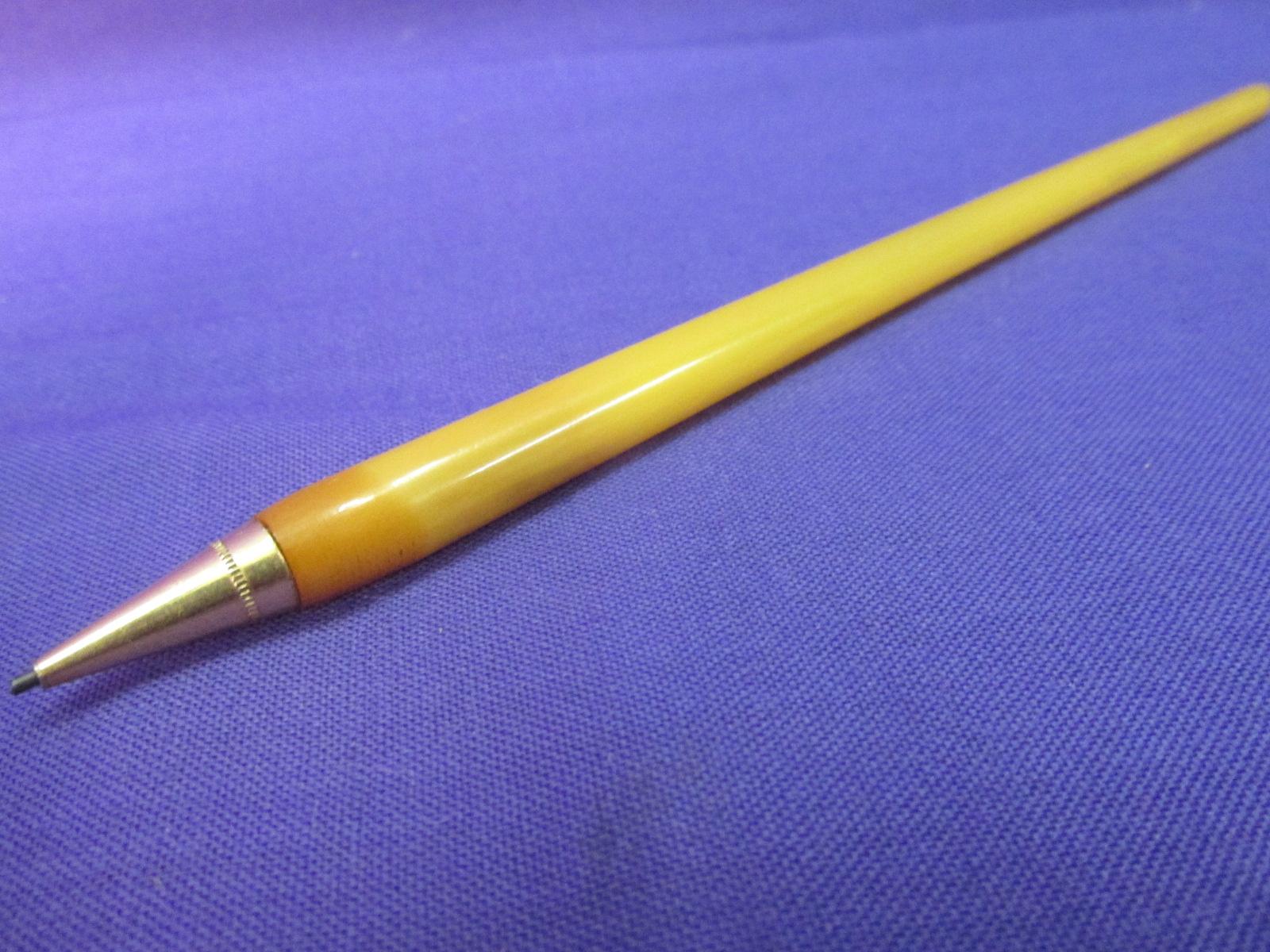 Beautiful Bakelite Mechanical Pencil Appx 7” L – Color of Baltic Amber