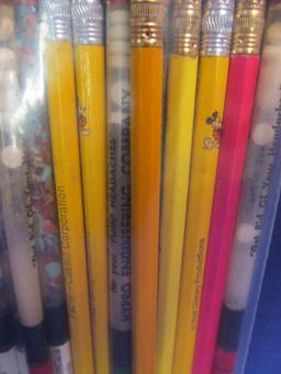 Vintage Novelty Pencils – 5 “Get Rid of of Your Headaches w/ Aspirin, 4 Mickey Mouse,