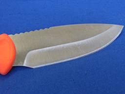 Buck Knife REMF No. 679 – In Sheath – Blaze Orange – 8 1/2” long