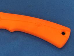 Buck Knife REMF No. 679 – In Sheath – Blaze Orange – 8 1/2” long