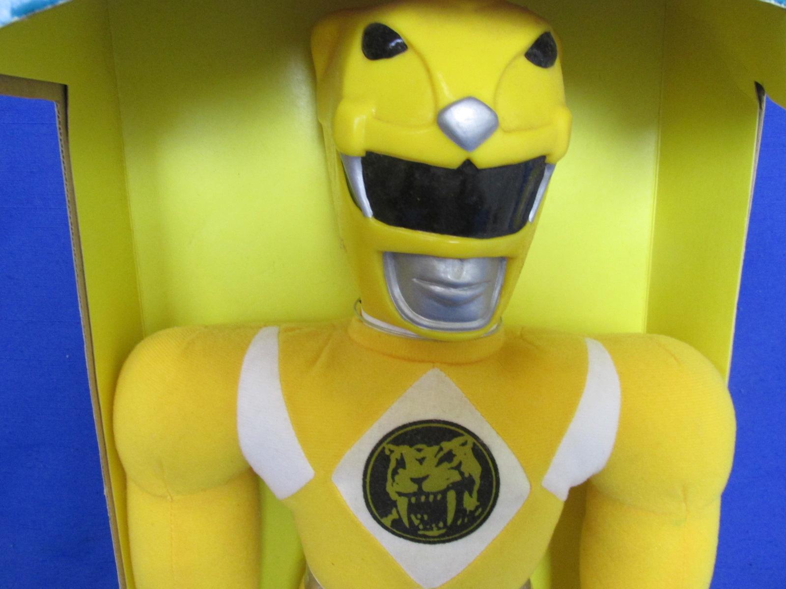Mighty Morphin Power Rangers Plush Toy “Action Pal”  NIB – Yellow