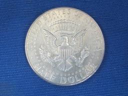 5 Kennedy Half Dollars – 40% Silver – 197(x4), 1968-D