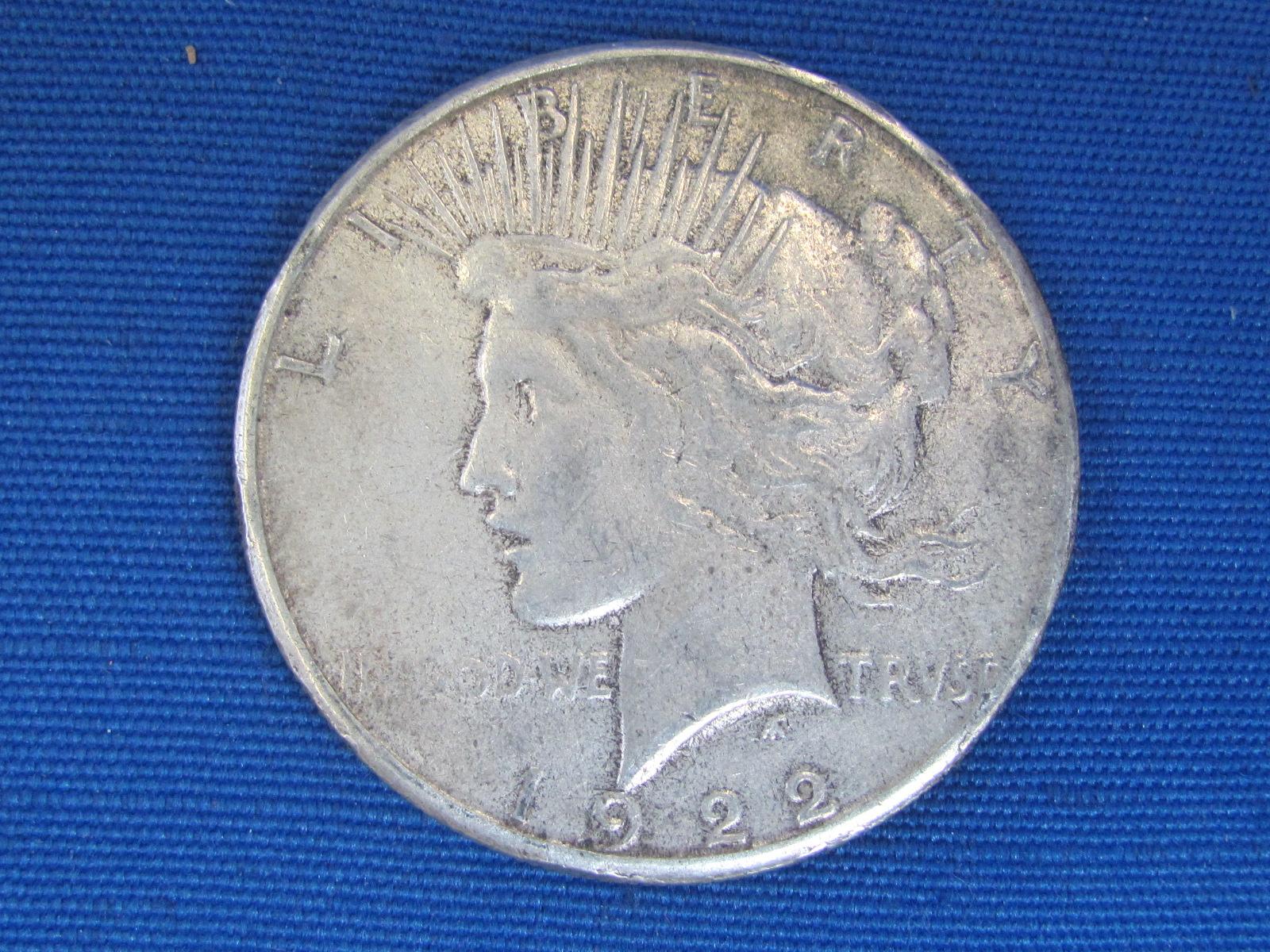 1922-S Silver Peace Dollar – 26.7g