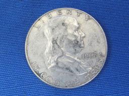 2 Franklin Half Dollars – 1961-D, 1962-D