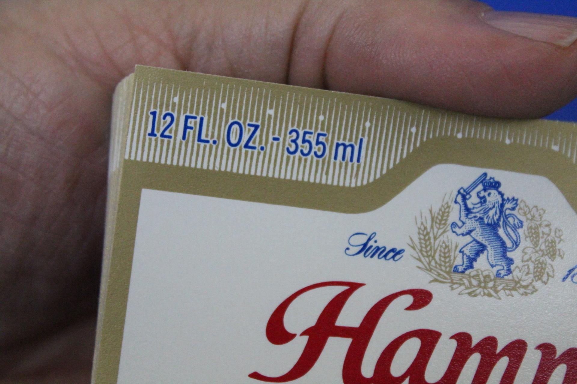 Vintage NOS Beer Bottle Lables: 50 Hamm”s 12 oz