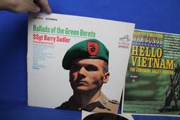 3 Vintage Records: 45 RPM Hank Snow “A Letter From Viet Nam” & 2 LPS :