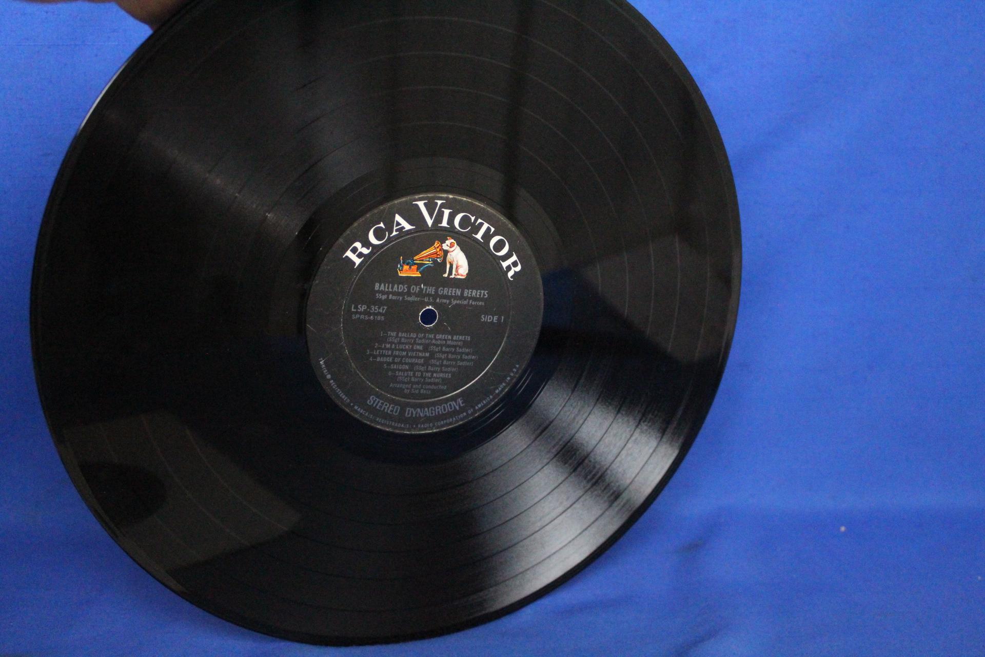 3 Vintage Records: 45 RPM Hank Snow “A Letter From Viet Nam” & 2 LPS :