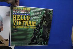 3 Vintage Records: 45 RPM Hank Snow “A Letter From Viet Nam” & 2 LPS :