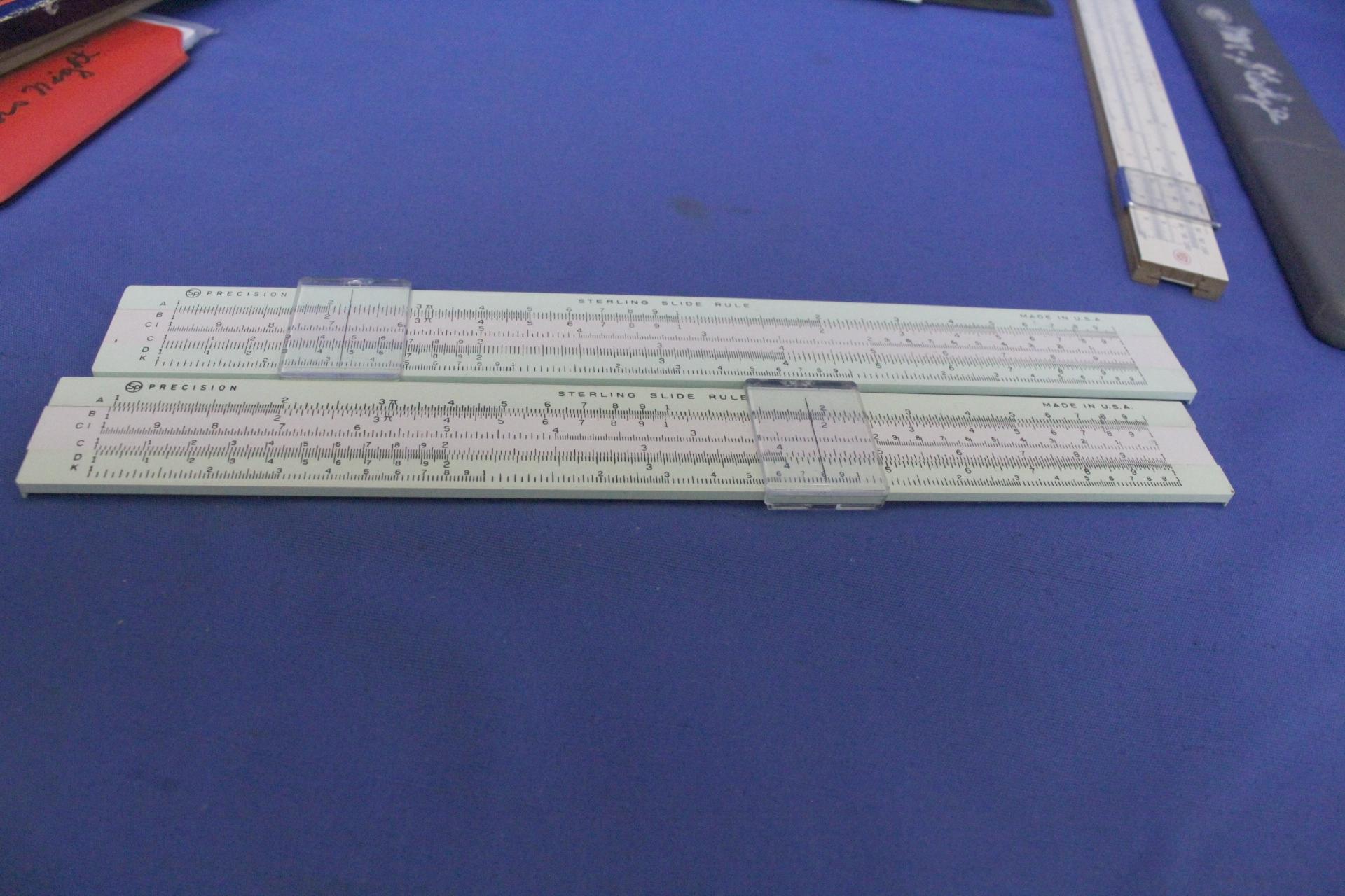 Science Guy's Vintage Math Toys: 6 Slide Rules & Pocket Circular Slide Rule