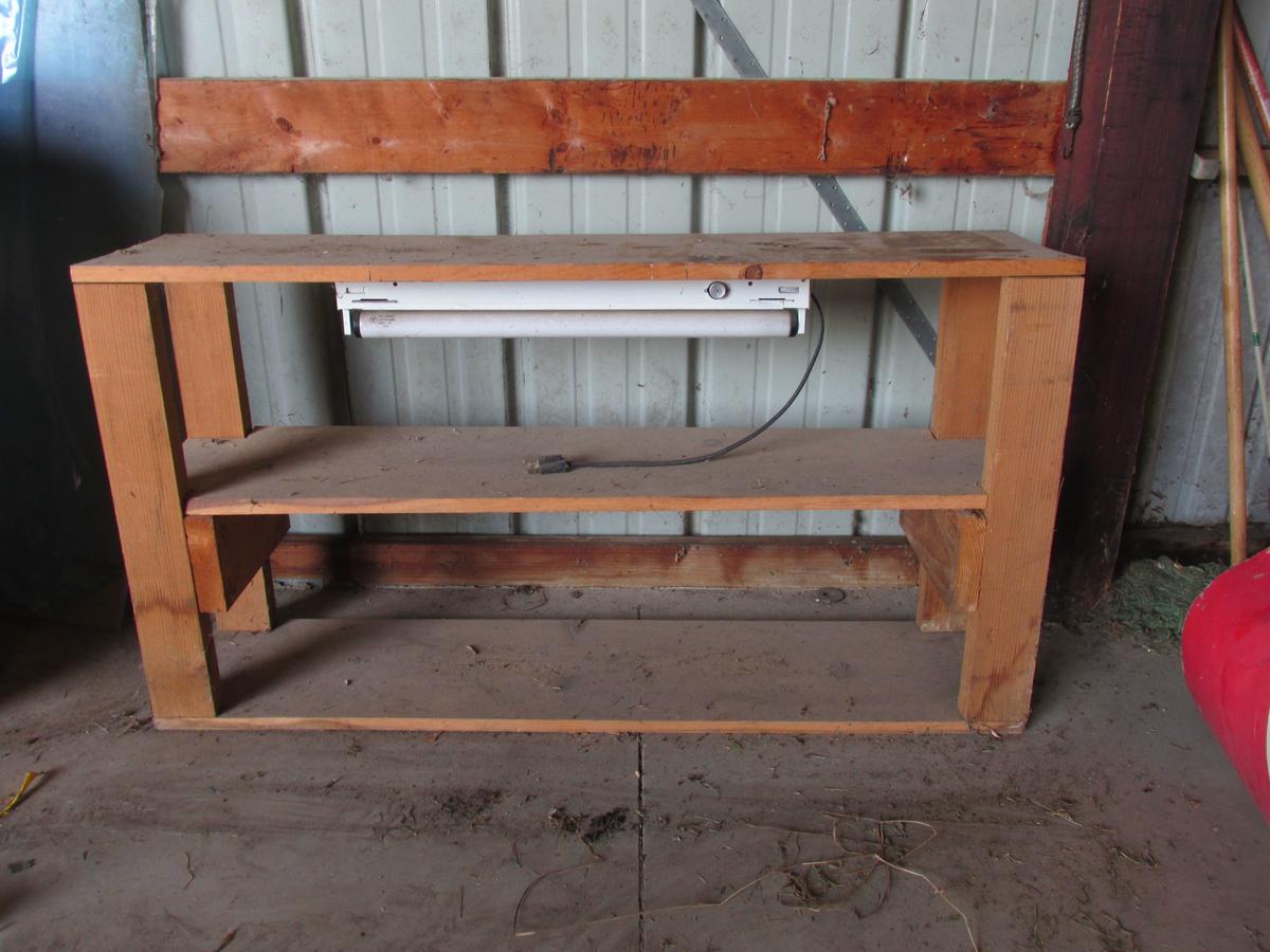 Wood Shelf With Light