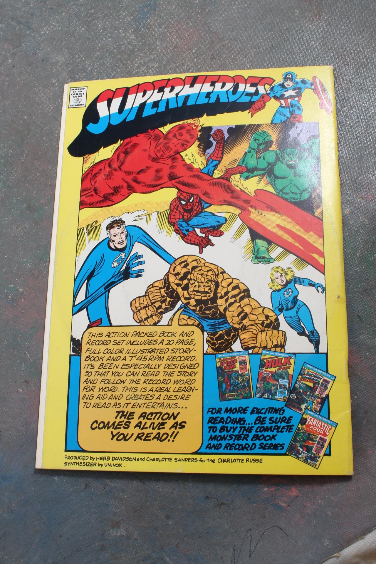 Vintage Fantastic Four Comic Book & Record Set The Way It Began