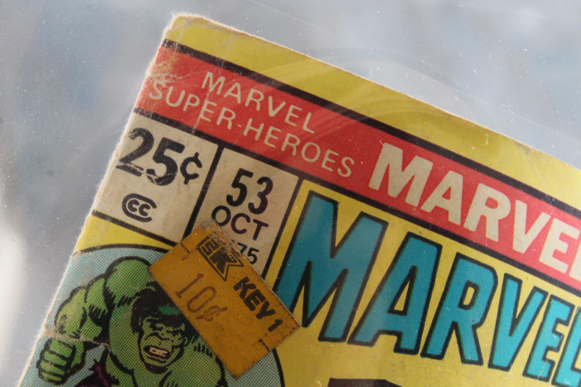 2 Vintage Marvel Comic Books 20 Cent Hulk & Sub-Mariner & 25 Cent Hulk &