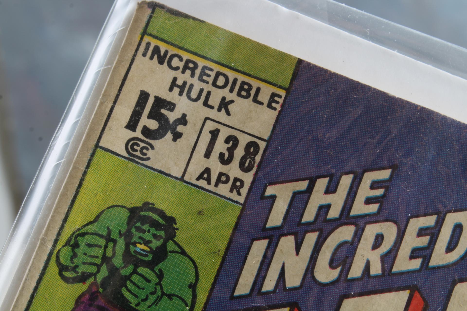 15 Cent Marvel Incredible Hulk Comic Book & 12 Cent DC Atom Hawk Man Comic